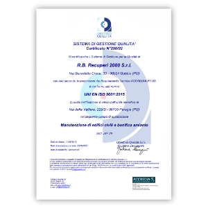 Certificazione Qualità ISO 9001